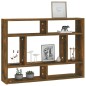 vidaXL Mensola a Muro Rovere Fumo 75x16x55 cm in Legno Multistrato