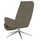 vidaXL Poltrona Relax con Poggiapiedi Grigio Scuro in Microfibra vidaXL Poltrona Relax con Poggiapiedi Grigio Scuro in Microfibra