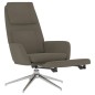 vidaXL Poltrona Relax con Poggiapiedi Grigio Scuro in Microfibra vidaXL Poltrona Relax con Poggiapiedi Grigio Scuro in Microfibra
