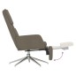 vidaXL Poltrona Relax con Poggiapiedi Grigio Scuro in Microfibra vidaXL Poltrona Relax con Poggiapiedi Grigio Scuro in Microfibra
