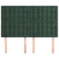 vidaXL Testiere 4 pz Verde Scuro 72x5x78/88 cm in Velluto vidaXL Testiere 4 pz Verde Scuro 72x5x78/88 cm in Velluto