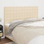 vidaXL Testiera 4 pz Crema 100x5x78/88 cm in Tessuto vidaXL Testiera 4 pz Crema 100x5x78/88 cm in Tessuto