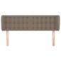 vidaXL Testiera ad Orecchio Tortora 147x23x78/88 cm in Tessuto vidaXL Testiera ad Orecchio Tortora 147x23x78/88 cm in Tessuto