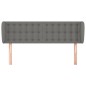 vidaXL Testiera ad Orecchio Grigio Scuro 147x23x78/88 cm in Tessuto vidaXL Testiera ad Orecchio Grigio Scuro 147x23x78/88 cm in Tessuto