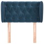 vidaXL Testiera ad Orecchio Blu Scuro 83x23x78/88 cm in Velluto vidaXL Testiera ad Orecchio Blu Scuro 83x23x78/88 cm in Velluto