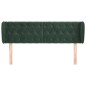 vidaXL Testiera ad Orecchio Verde Scuro 163x23x78/88 cm in Velluto vidaXL Testiera ad Orecchio Verde Scuro 163x23x78/88 cm in Velluto