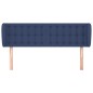 vidaXL Testiera ad Orecchio Blu 147x23x78/88cm in Tessuto vidaXL Testiera ad Orecchio Blu 147x23x78/88cm in Tessuto