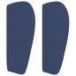 vidaXL Testiera ad Orecchio Blu 147x23x78/88cm in Tessuto vidaXL Testiera ad Orecchio Blu 147x23x78/88cm in Tessuto