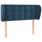 vidaXL Testiera ad Orecchio Blu Scuro 83x23x78/88 cm in Velluto vidaXL Testiera ad Orecchio Blu Scuro 83x23x78/88 cm in Velluto