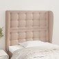 vidaXL Testiera ad Orecchio Cappuccino 83x23x118/128 cm in Similpelle vidaXL Testiera ad Orecchio Cappuccino 83x23x118/128 cm in Similpelle