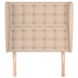 vidaXL Testiera ad Orecchio Cappuccino 83x23x118/128 cm in Similpelle vidaXL Testiera ad Orecchio Cappuccino 83x23x118/128 cm in Similpelle