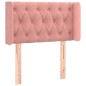 vidaXL Testiera ad Orecchio Rosa 83x16x78/88 cm in Velluto vidaXL Testiera ad Orecchio Rosa 83x16x78/88 cm in Velluto