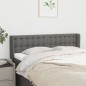 vidaXL Testiera ad Orecchio Grigio Scuro 147x16x78/88 cm in Tessuto