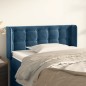 vidaXL Testiera ad Orecchio Blu Scuro 83x16x78/88 cm in Velluto