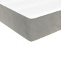 vidaXL Materasso a Molle Grigio Chiaro 140x190x20 cm in Velluto
