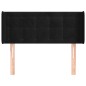 vidaXL Testiera ad Orecchio Nera 83x16x78/88 cm in Velluto vidaXL Testiera ad Orecchio Nera 83x16x78/88 cm in Velluto