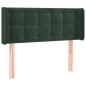 vidaXL Testiera ad Orecchio Verde Scuro 93x16x78/88 cm in Velluto vidaXL Testiera ad Orecchio Verde Scuro 93x16x78/88 cm in Velluto