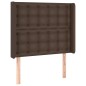 vidaXL Testiera ad Orecchio Marrone 83x16x118/128 cm in Similpelle vidaXL Testiera ad Orecchio Marrone 83x16x118/128 cm in Similpelle