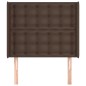 vidaXL Testiera ad Orecchio Marrone 83x16x118/128 cm in Similpelle vidaXL Testiera ad Orecchio Marrone 83x16x118/128 cm in Similpelle