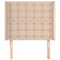 vidaXL Testiera ad Orecchio Cappuccino 83x16x118/128 cm in Similpelle