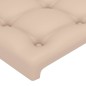 vidaXL Testiera a LED Cappuccino 80x5x118/128 cm in Similpelle vidaXL Testiera a LED Cappuccino 80x5x118/128 cm in Similpelle