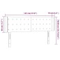 vidaXL Testiera Cappuccino a LED 147x16x78/88 cm in Similpelle vidaXL Testiera Cappuccino a LED 147x16x78/88 cm in Similpelle