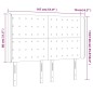 vidaXL Testiera a LED Marrone 147x16x118/128 cm in Similpelle vidaXL Testiera a LED Marrone 147x16x118/128 cm in Similpelle