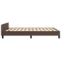 vidaXL Giroletto con Testiera Marrone 140x190 cm in Similpelle
