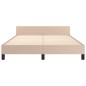 vidaXL Giroletto con Testiera Cappuccino 140x190 cm in Similpelle vidaXL Giroletto con Testiera Cappuccino 140x190 cm in Similpelle