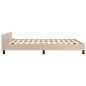 vidaXL Giroletto con Testiera Cappuccino 140x190 cm in Similpelle vidaXL Giroletto con Testiera Cappuccino 140x190 cm in Similpelle
