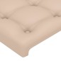 vidaXL Giroletto con Testiera Cappuccino 140x190 cm in Similpelle vidaXL Giroletto con Testiera Cappuccino 140x190 cm in Similpelle