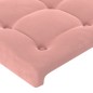 vidaXL Giroletto con Testiera Rosa 80x200 cm in Velluto vidaXL Giroletto con Testiera Rosa 80x200 cm in Velluto