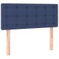 vidaXL Giroletto a Molle con Materasso Blu 90x190 cm in Tessuto
