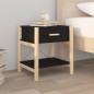 Tavolino da Letto Nero 42x38x45 cm in Legno Multistrato Tavolino da Letto Nero 42x38x45 cm in Legno Multistrato