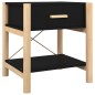 Tavolino da Letto Nero 42x38x45 cm in Legno Multistrato Tavolino da Letto Nero 42x38x45 cm in Legno Multistrato