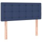 vidaXL Giroletto a Molle con Materasso Blu 90x200 cm inTessuto