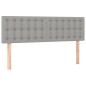 vidaXL Giroletto a Molle con Materasso Grigio Chiaro 140x200cm Tessuto