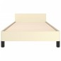 vidaXL Giroletto con Testiera Crema 80x200 cm in Similpelle vidaXL Giroletto con Testiera Crema 80x200 cm in Similpelle