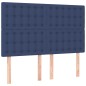 vidaXL Letto a Molle con Materasso e LED Blu 140x200 cm in Tessuto vidaXL Letto a Molle con Materasso e LED Blu 140x200 cm in Tessuto
