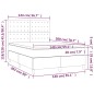 vidaXL Letto a Molle con Materasso e LED Blu 140x200 cm in Tessuto vidaXL Letto a Molle con Materasso e LED Blu 140x200 cm in Tessuto