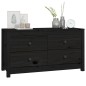 Armadietto Miele nero 100x40x54 cm in Legno Massello di Pino Armadietto Miele nero 100x40x54 cm in Legno Massello di Pino