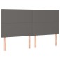vidaXL Giroletto a Molle con Materasso Grgio 180x200 cm in Similpelle