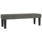 vidaXL Giroletto a Molle con Materasso Grigio Scuro 180x200 cm Velluto