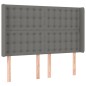 vidaXL Letto a Molle Materasso e LED Grigio Scuro 140x190cm in Tessuto vidaXL Letto a Molle Materasso e LED Grigio Scuro 140x190cm in Tessuto