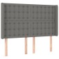 vidaXL Letto a Molle Materasso e LED Grigio Scuro 140x200cm in Tessuto vidaXL Letto a Molle Materasso e LED Grigio Scuro 140x200cm in Tessuto