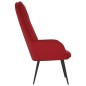 vidaXL Sedia Relax Rosso Vino in Velluto vidaXL Sedia Relax Rosso Vino in Velluto