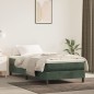 Materasso a Molle Verde Scuro 80x200x20 cm in Velluto Materasso a Molle Verde Scuro 80x200x20 cm in Velluto
