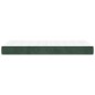 Materasso a Molle Verde Scuro 80x200x20 cm in Velluto Materasso a Molle Verde Scuro 80x200x20 cm in Velluto