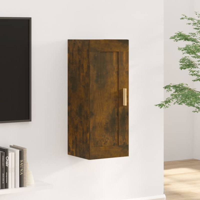 vidaXL Armadietto a Muro Rovere Fumo 35x34x90 cm in Legno Multistrato vidaXL Armadietto a Muro Rovere Fumo 35x34x90 cm in Legno Multistrato
