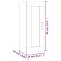 vidaXL Armadietto a Muro Rovere Fumo 35x34x90 cm in Legno Multistrato vidaXL Armadietto a Muro Rovere Fumo 35x34x90 cm in Legno Multistrato